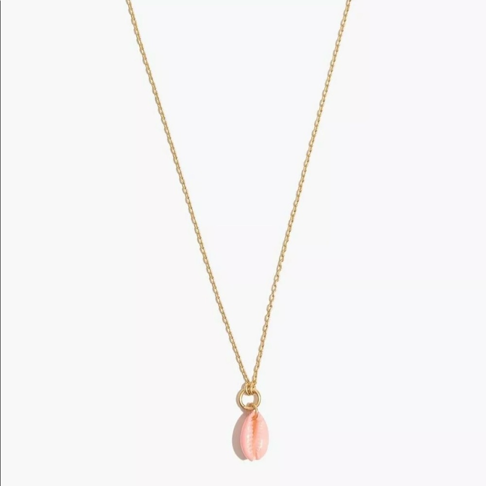 Madewell Cowrie Shell Necklace PINK SHELL Chain